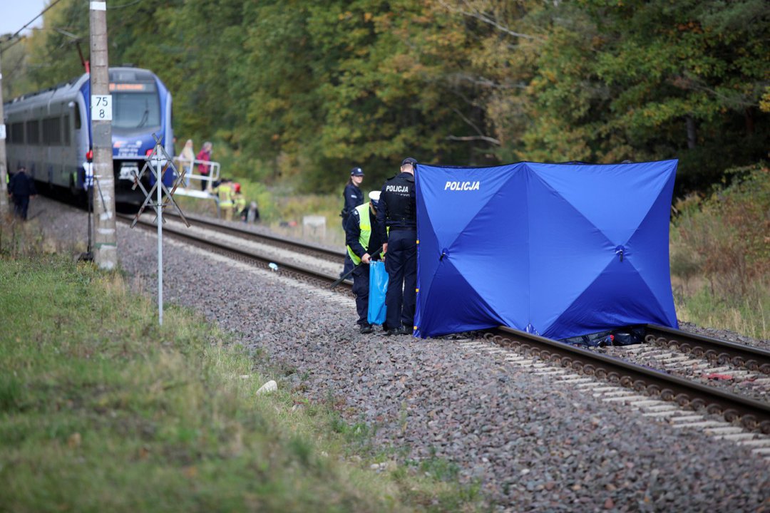 Las Miejski. Pociąg relacji Olsztyn Główny-Kraków Główny śmiertelnie potrącił 32-latka