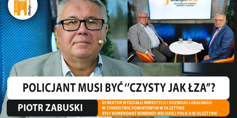 Policjant musi być "czysty jak łza"? Rozmawiamy z Piotrem Zabuskim, byłym komendantem [WIDEO]