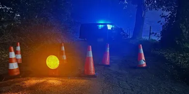 Tragedia pod Ostródą. Zginął ok. 35-letni kierowca busa