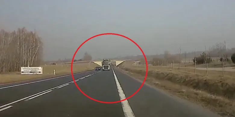 53-letni kierowca ciężarówki wyprzedzał "na wariata" pod Olsztynem [WIDEO]