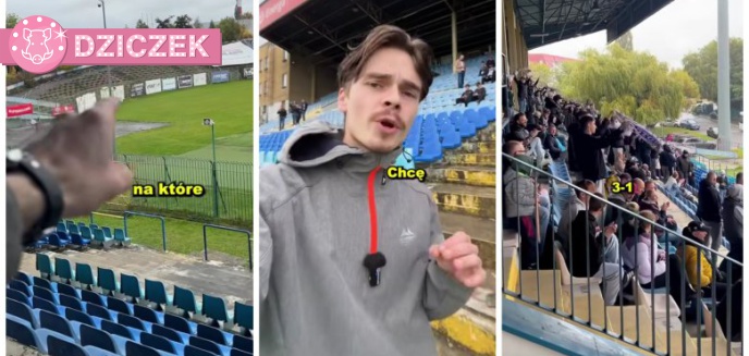 Popularny youtuber na meczu Stomilu Olsztyn. 