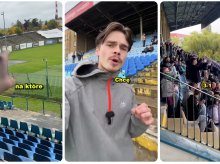 Popularny youtuber na meczu Stomilu Olsztyn. 