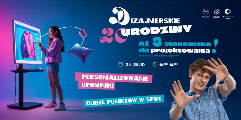 Świętuj z prezentami 20. urodziny Aura Centrum Olsztyna!