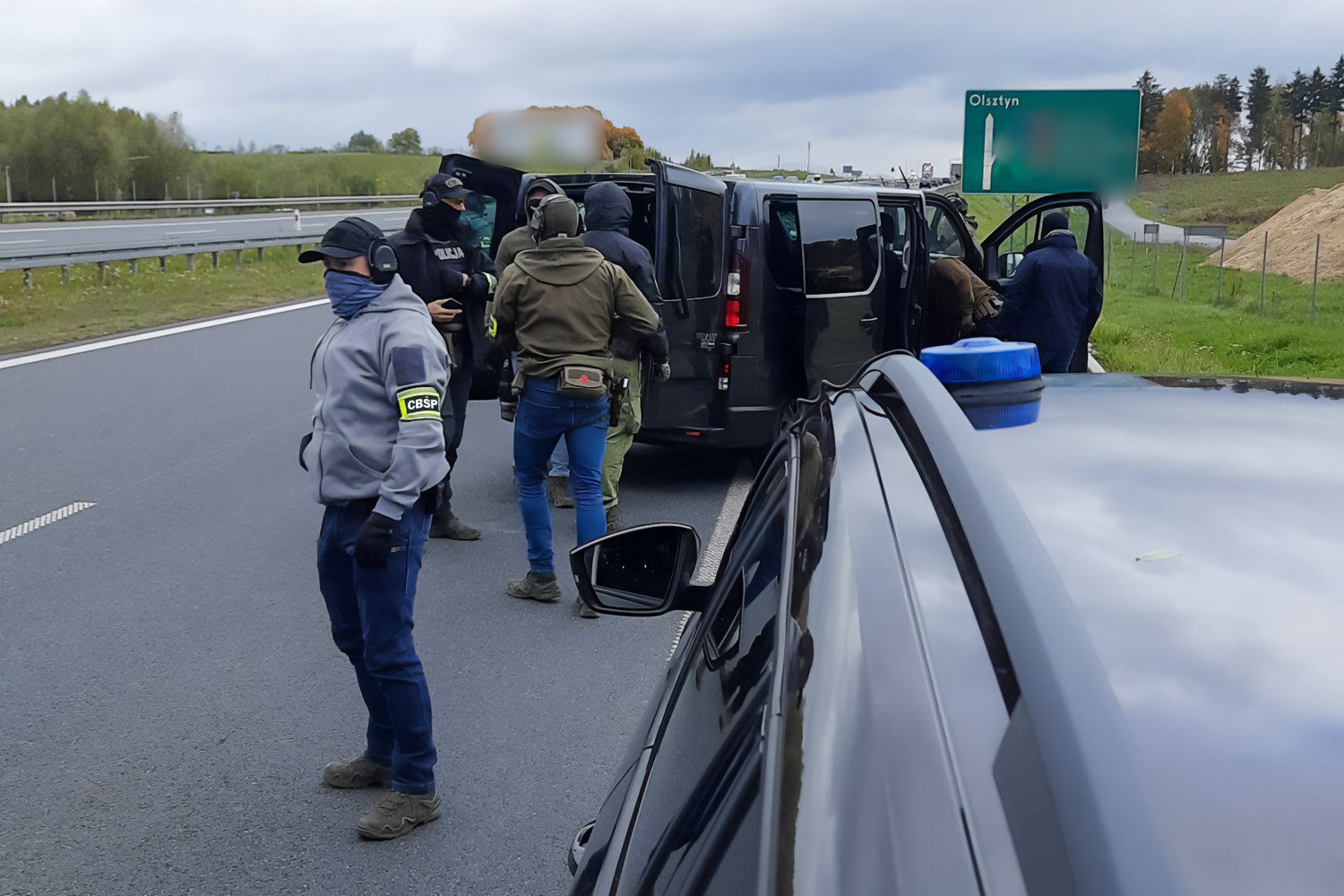 Piotr O., olsztyński pseudokibic zatrzymany przez CBŚP. W ciężarówce miał magazyn na narkotyki