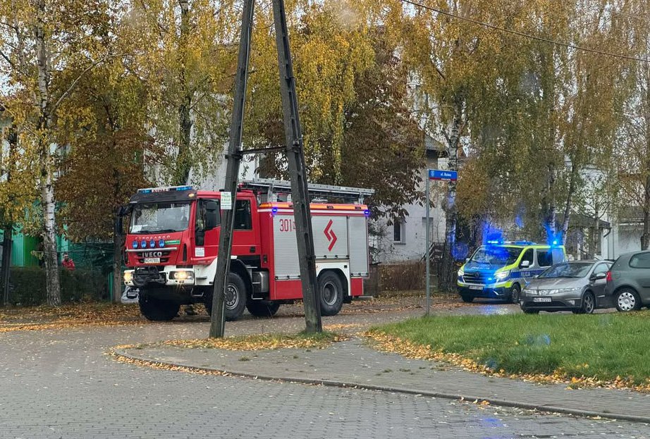 Interwencja straży pożarnej na osiedlu Dajtki w Olsztynie [ZDJĘCIA]