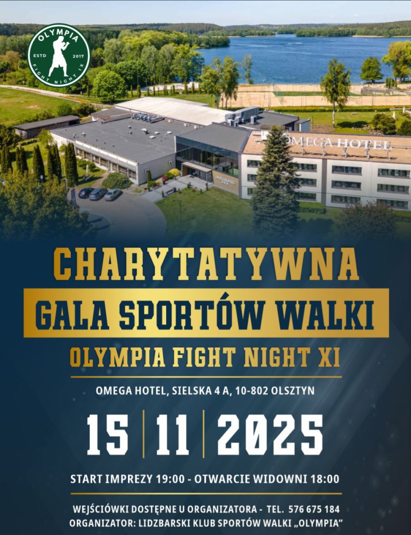 „Olympia Fight Night XI” po raz pierwszy w Olsztynie. Przed nami charytatywna gala sportów walki