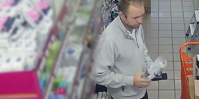 Olsztyn. Seria kradzieży sklepowych. Policja opublikowała wizerunek mężczyzny [WIDEO]