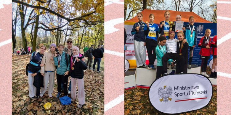 Złoto dla olsztyńskiej „dwójki”! Uczennice SP nr 2 najlepsze w Polsce w sztafetowych biegach przełajowych