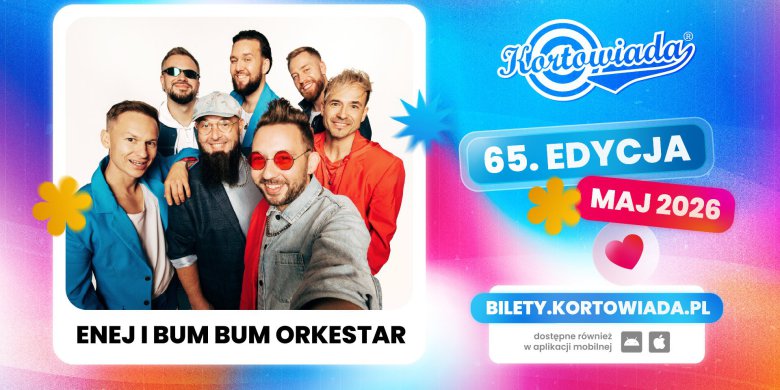 Wyjątkowy projekt na kortowiadowej scenie – Enej i BUM BUM ORKeSTAR wystąpią na Kortowiadzie 2026!