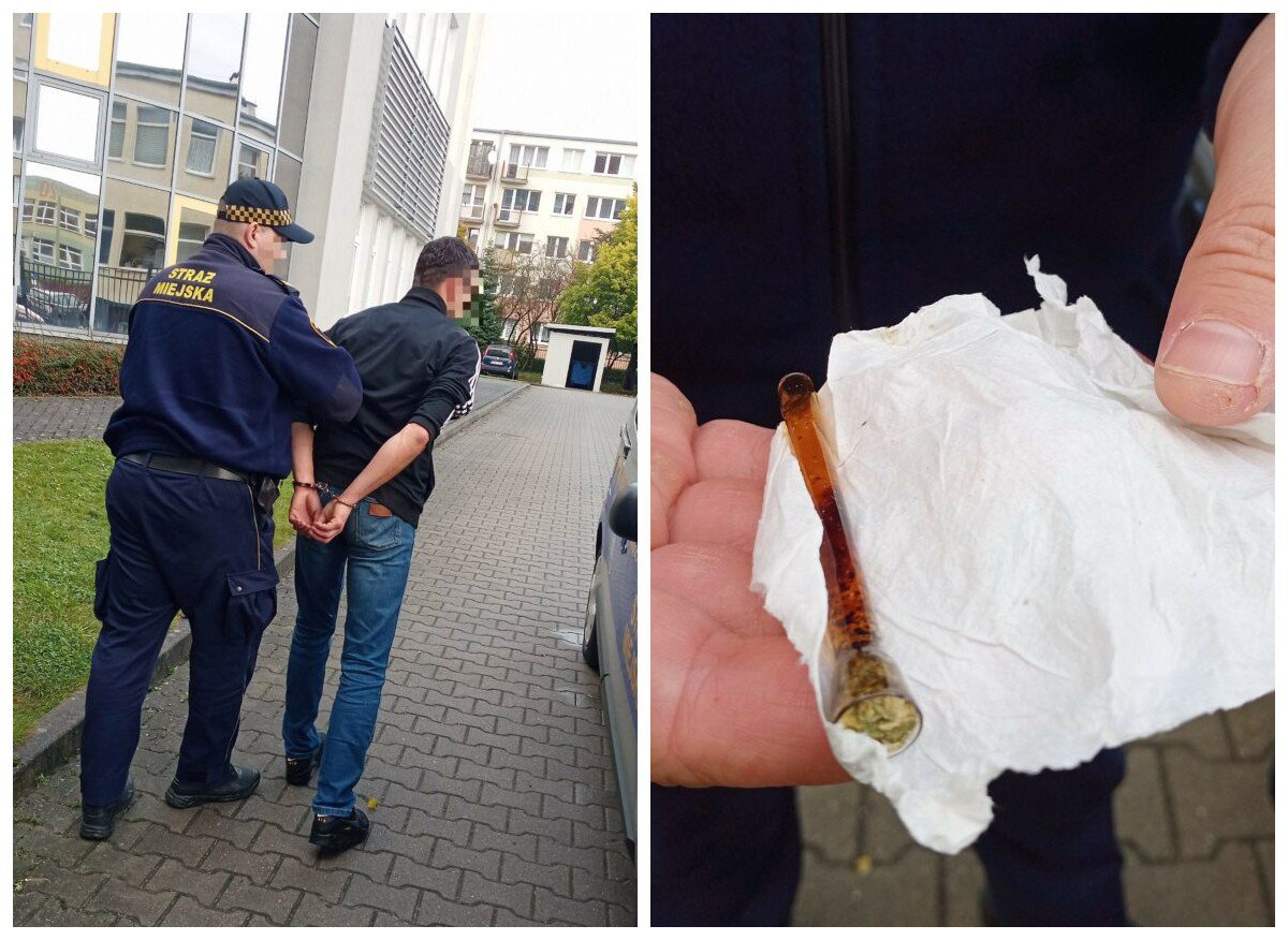 Olsztyn. Agresor pod szkołą. Rzucał w ludzi kostką brukową