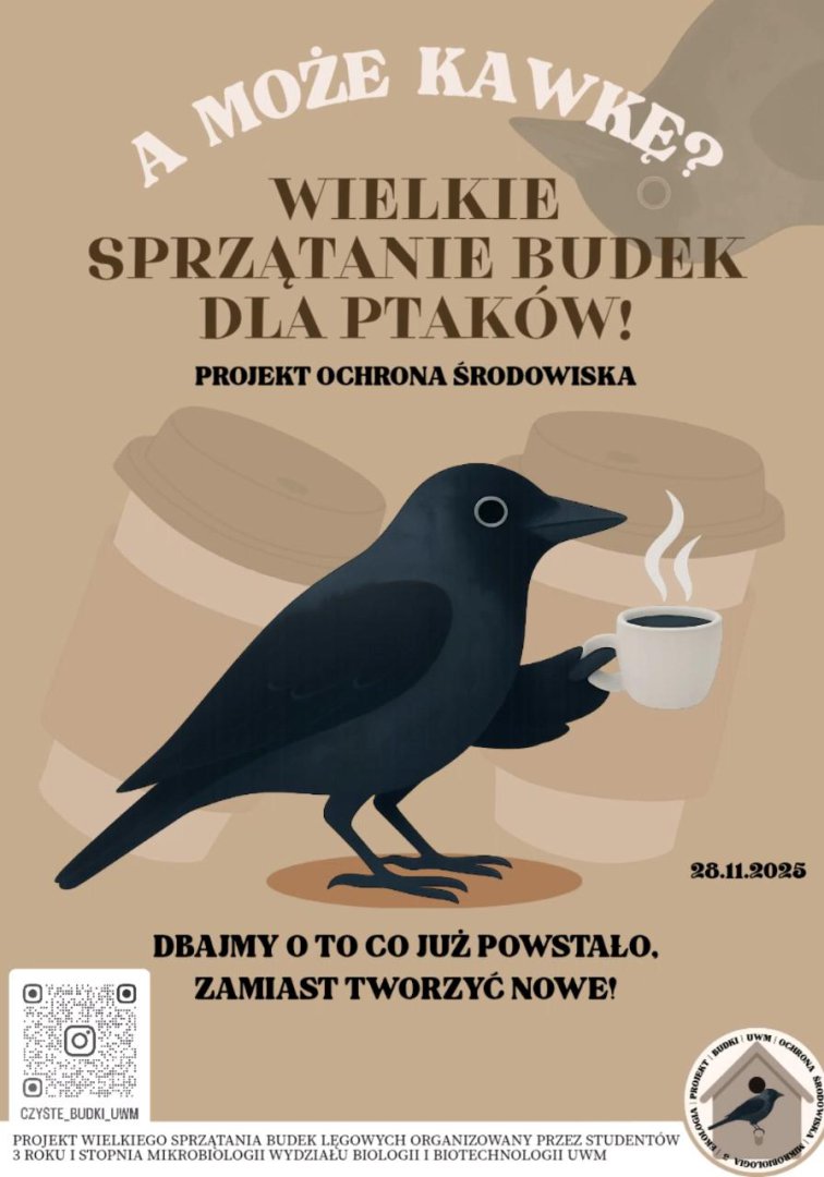 Od sprzątania budek lęgowych po codzienne wyzwania. UWM stawia na ekologię w praktyce