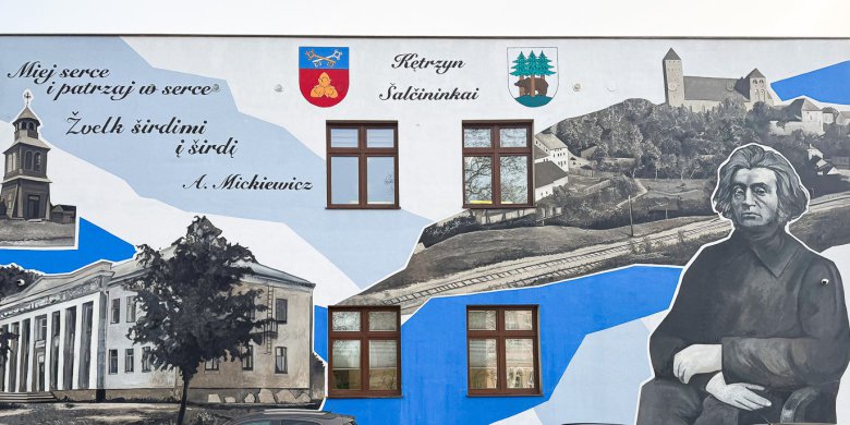 Historia, kultura i partnerstwo. Najnowszy mural w Kętrzynie wzbudza emocje mieszkańców – także swoją ceną