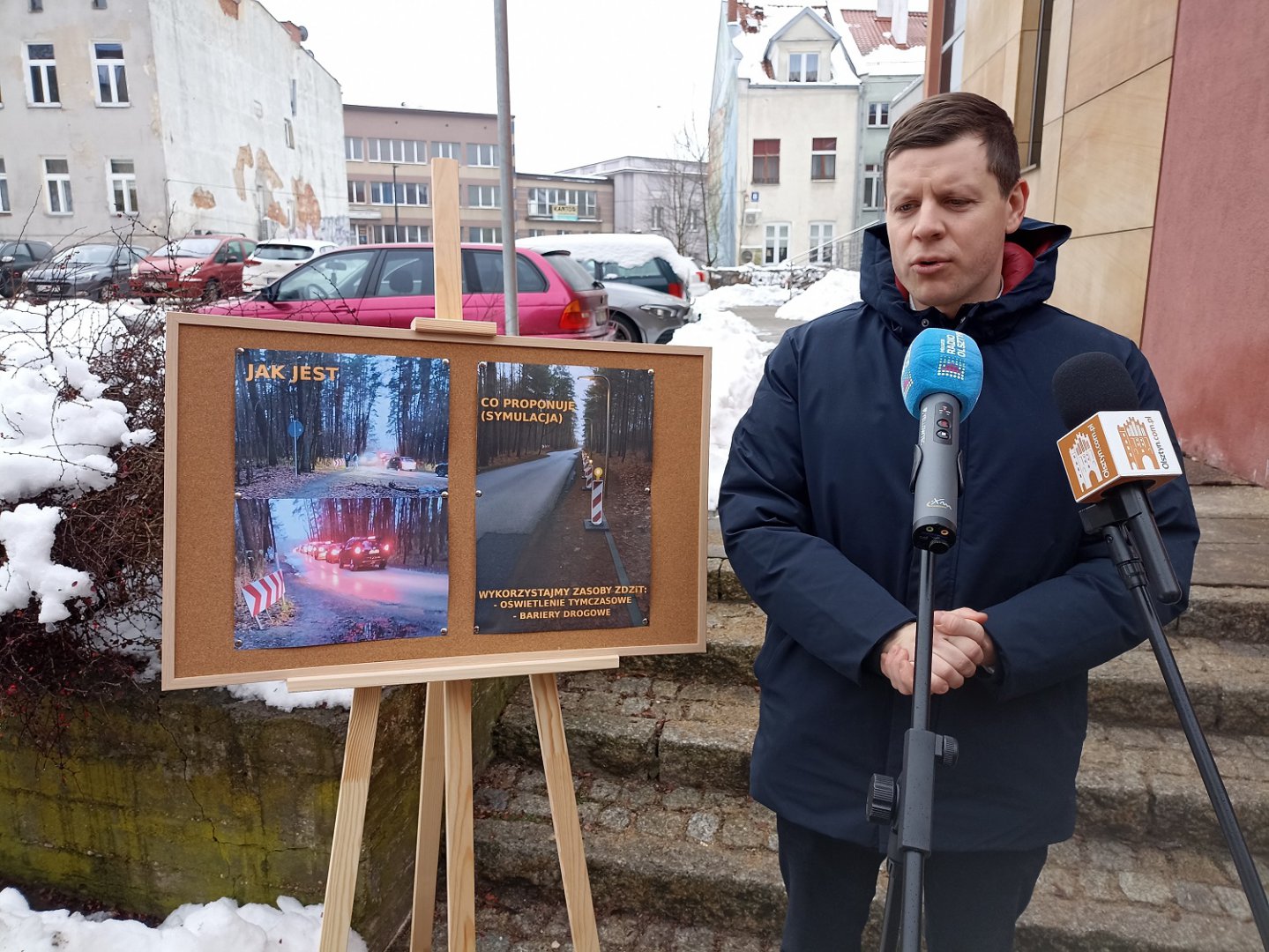Olsztyn. Ulicą Dąbrowskiej strach chodzić po zmroku. "Ryzyko poważnego wypadku"