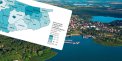 Region z lotu ptaka; dane statystyczne ze Starostwa Powiatowego w Olsztynie