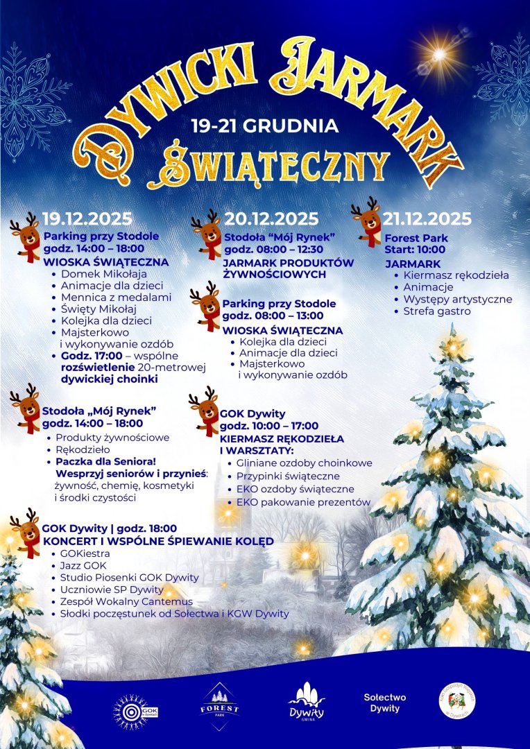 Zapraszamy na 3-dniowy Dywicki Jarmark Świąteczny