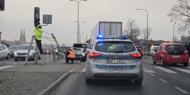 Artykuł: Kolizja na dawnej Artyleryjskiej. Sprawcą 56-letni kierowca ciężarówki
