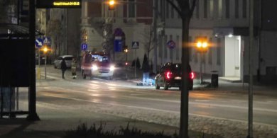 Artykuł: Nocna akcja służb. Tajemnicza torba przed budynkiem ABW w Olsztynie