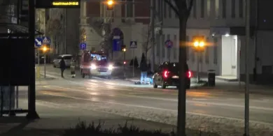 Nocna akcja służb. Tajemnicza torba przed budynkiem ABW w Olsztynie