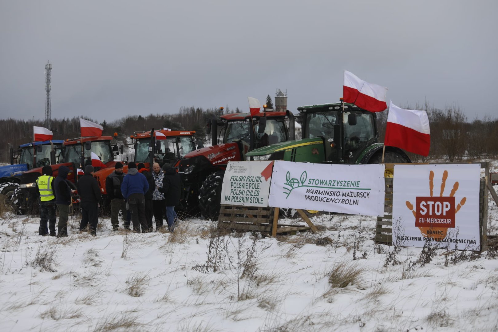 Rolnicy na Warmii i Mazurach przeciwko umowie z Mercosur. "To zabójstwo dla polskiego rolnictwa" [ZDJĘCIA, WIDEO]