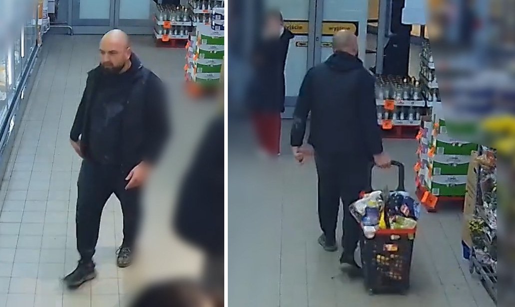 Olsztyn. Łysy, jak z produkcji Brazzers, wyniósł pełen koszyk z Biedronki. Policja prosi o pomoc [WIDEO]