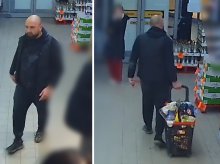 Olsztyn. Łysy, jak z produkcji Brazzers, wyniósł pełen koszyk z Biedronki. Policja prosi o pomoc [WIDEO]