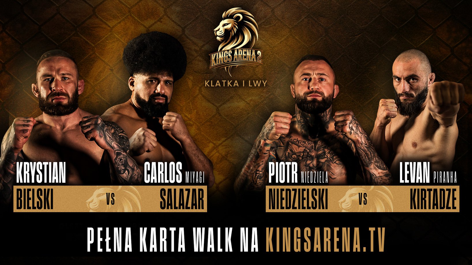 "King’s Arena 2. Klatka i lwy" - szykują się wielkie emocje w Olsztynie