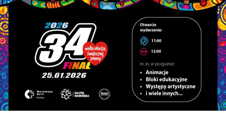 Zagraj z nami w 34. Finale WOŚP w Warmińskiej Aurze!