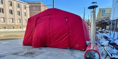 Silne mrozy w regionie. Punkty ogrzewania uruchomione m.in. w Olsztynie