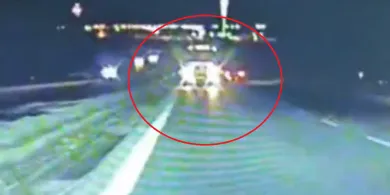 O włos od tragedii na S7 k. Nidzicy. Pijany 64-latek wjechał ciężarówką pod prąd [WIDEO]