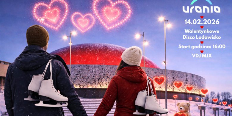 Walentynkowe Disco Lodowisko w Olsztynie – taniec, muzyka i miłosny klimat na lodzie!