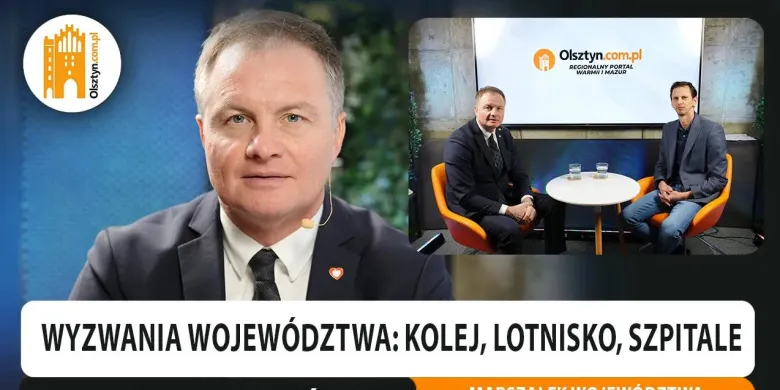 Marcin Kuchciński o kolei, lotnisku w Szymanach, konsolidacji szpitali i dotacji dla Beaty Bublewicz [WIDEO]