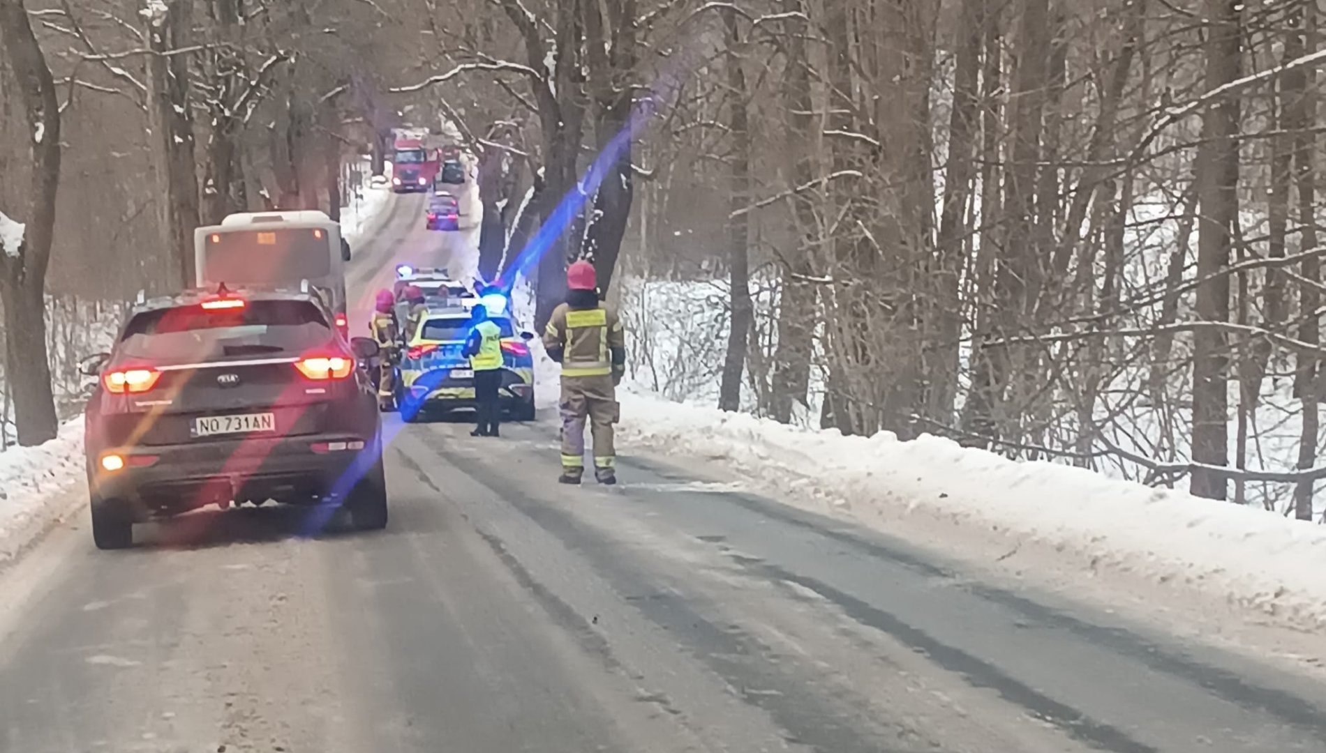Czołówka na drodze powiatowej pod Olsztynem. Sprawczyni pouczona