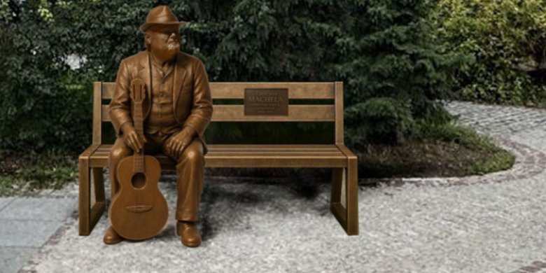 Artykuł: W Olsztynie pojawi się specjalna ławka. Miasto chce upamiętnić autora hymnu Stomilu