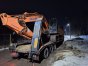 Nieprawidłowo zabezpieczona koparka