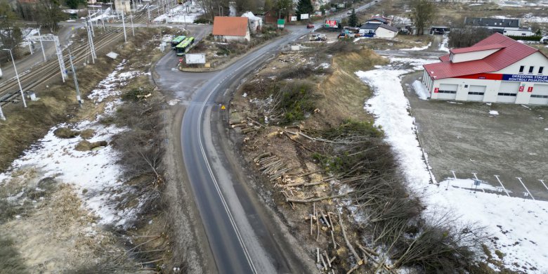 Wycięli drzewa pod ul. Nowobałtycką. Kiedy ruszy budowa? [ZDJĘCIA, WIDEO]