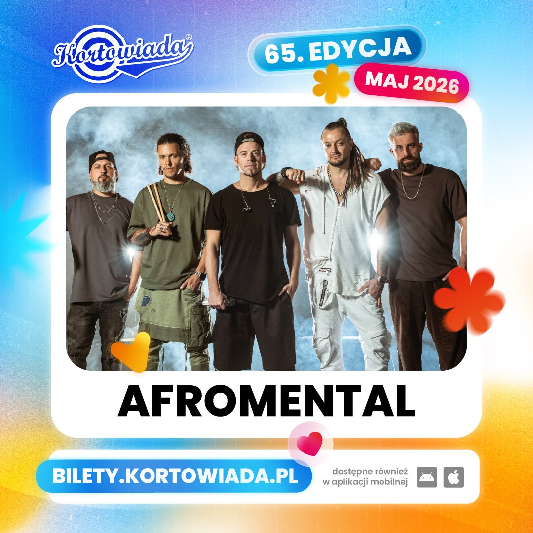 Jeszcze więcej energii na Plaży Kortowskiej - Afromental dołącza do line-upu Kortowiady 2026!