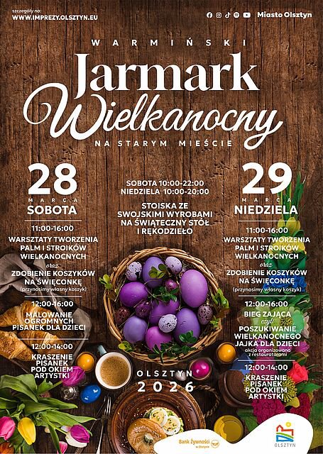 Tego jeszcze w Olsztynie nie było. Zbliża się Warmiński Jarmark Wielkanocny