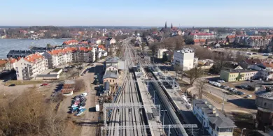 Przejście podziemne na stacji Ostróda dostępne dla podróżnych