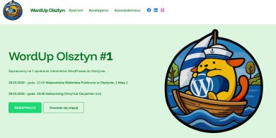 Artykuł: WordUp Olsztyn – pierwsze spotkanie społeczności Wordpress w Olsztynie