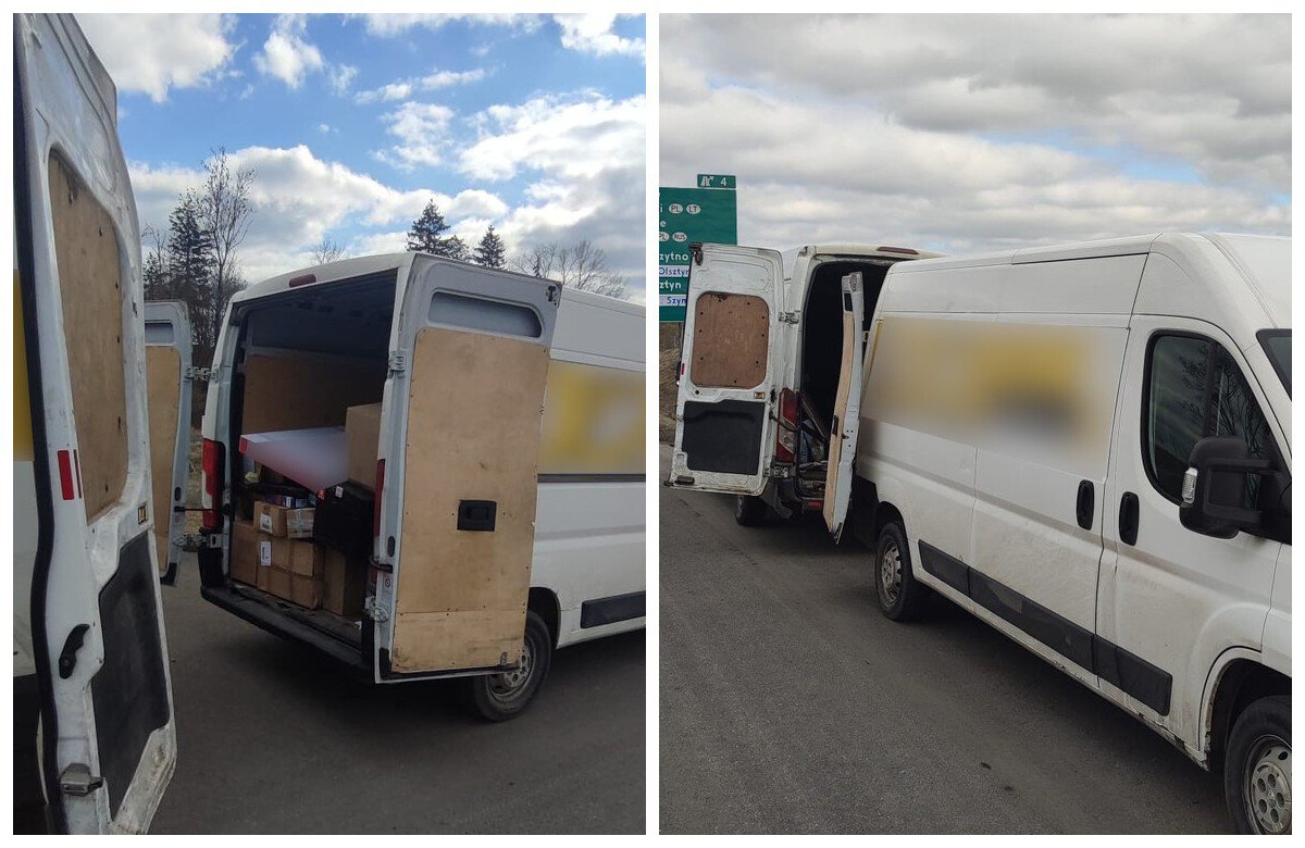 Olsztyn. 30-letni kurier miał dwa busy, oba w złym stanie. Pół wypłaty wyda na mandat