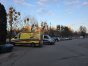 Na zdjęciu m.in. patrol policji przed szpitalem wojewódzkim w Olsztynie