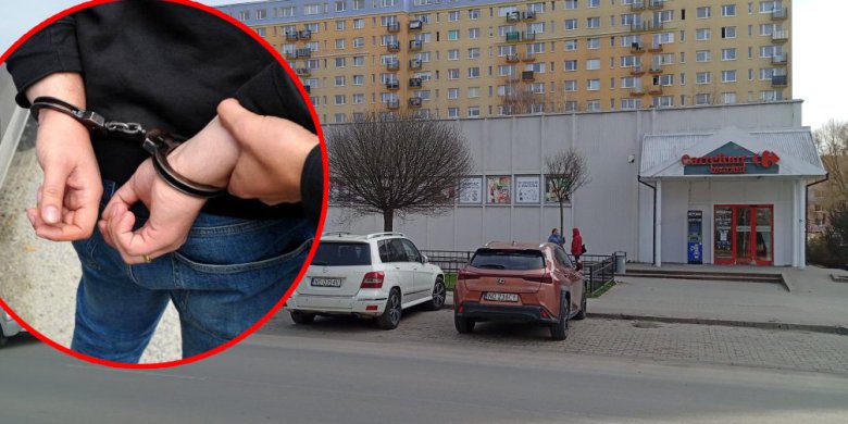 Artykuł: Nagórki. 35-letni fan kawy chciał wyjść ze sklepu bez płacenia. Kobieta krzyknęła i zaczął się pościg