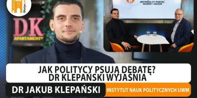 W polskiej debacie politycznej emocje wyprzedzają retorykę? Na pytanie odpowiada dr Jakub Klepański [WIDEO]