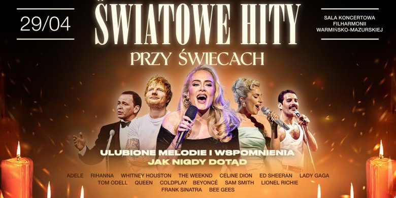 Światowe hity przy świecach