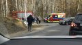 Kadr z tragicznego wypadku na tzw. krzyżówkach barczewskich