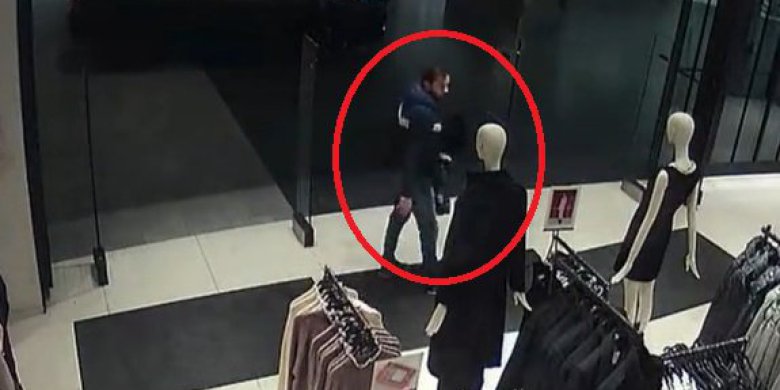 Olsztyn. Godzinę chodził po sklepie i ściągał klipsy. Wyniósł towar za 1300 zł [WIDEO]