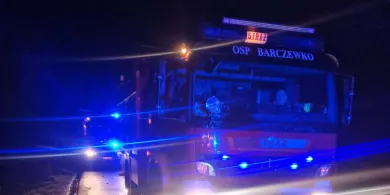 Koszmar w gminie Dywity. Kierowca spłonął w aucie