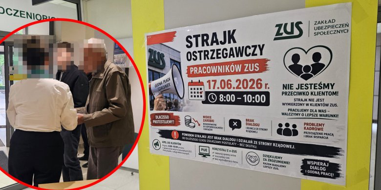 Strajk ostrzegawczy w olsztyńskim oddziale ZUS. Pracownicy żądają 1200 zł podwyżki [ZDJĘCIA, WIDEO][AKTUALIZACJA]