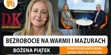 Artykuł: Bezrobocie na Warmii i Mazurach. Rozmawiamy z Bożeną Piątek, dyrektorką WUP w Olsztynie [WIDEO]