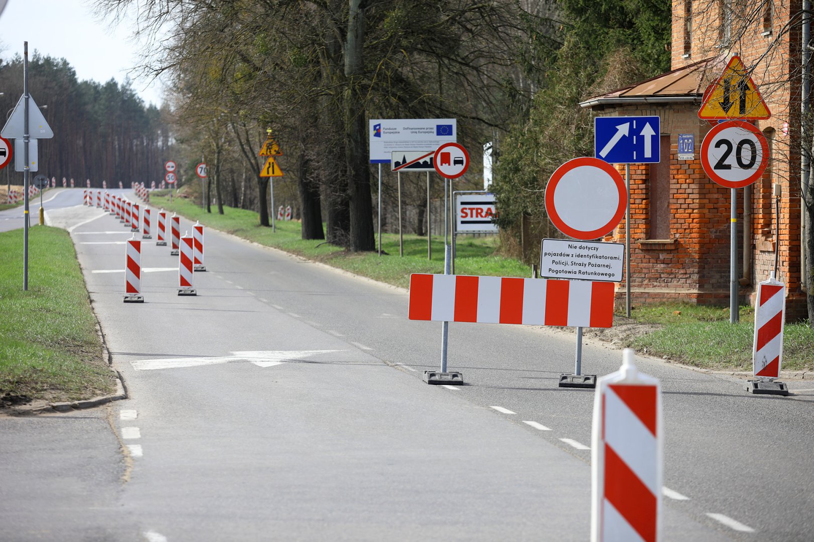 Wylot z Olsztyna na Warszawę przez cały czas zamknięty. Mamy raport z postępu prac